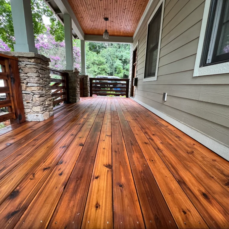Whales Painting provides durable deck staining and sealing services
